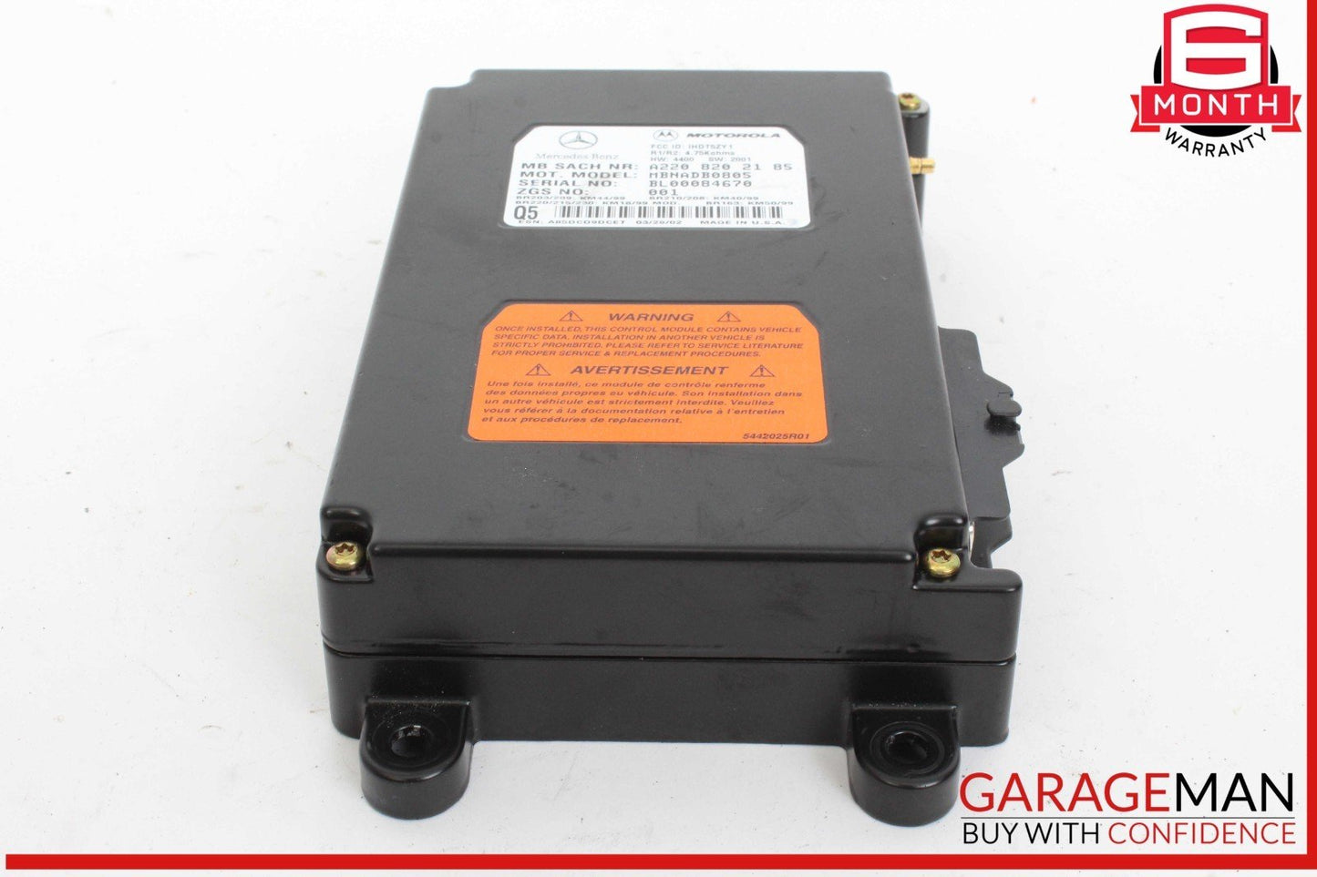 00-06 Mercedes W210 E320 Voice Command Control Module 2208202185 OEM