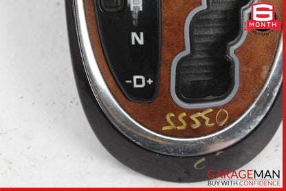 03-06 Mercedes W220 S55 S65 AMG Gear Shifter Bezel Trim Indicator Wood OEM