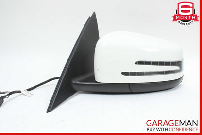 10-11 Mercedes W204 C300 Front Left Driver Side Rear View Door Mirror White OEM