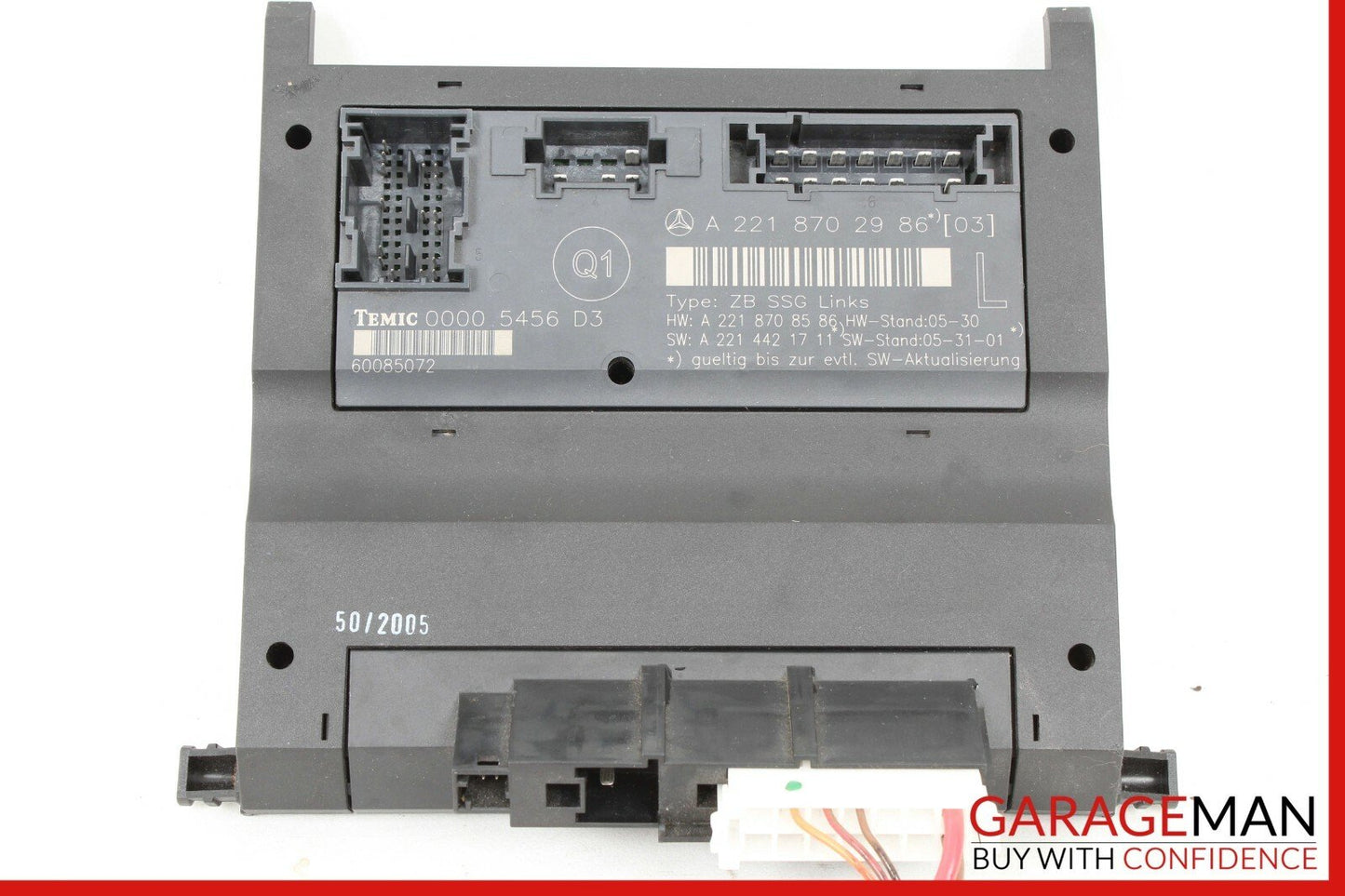 07-13 Mercedes W221 S450 S550 Front Left Driver Side Seat Control Module Unit