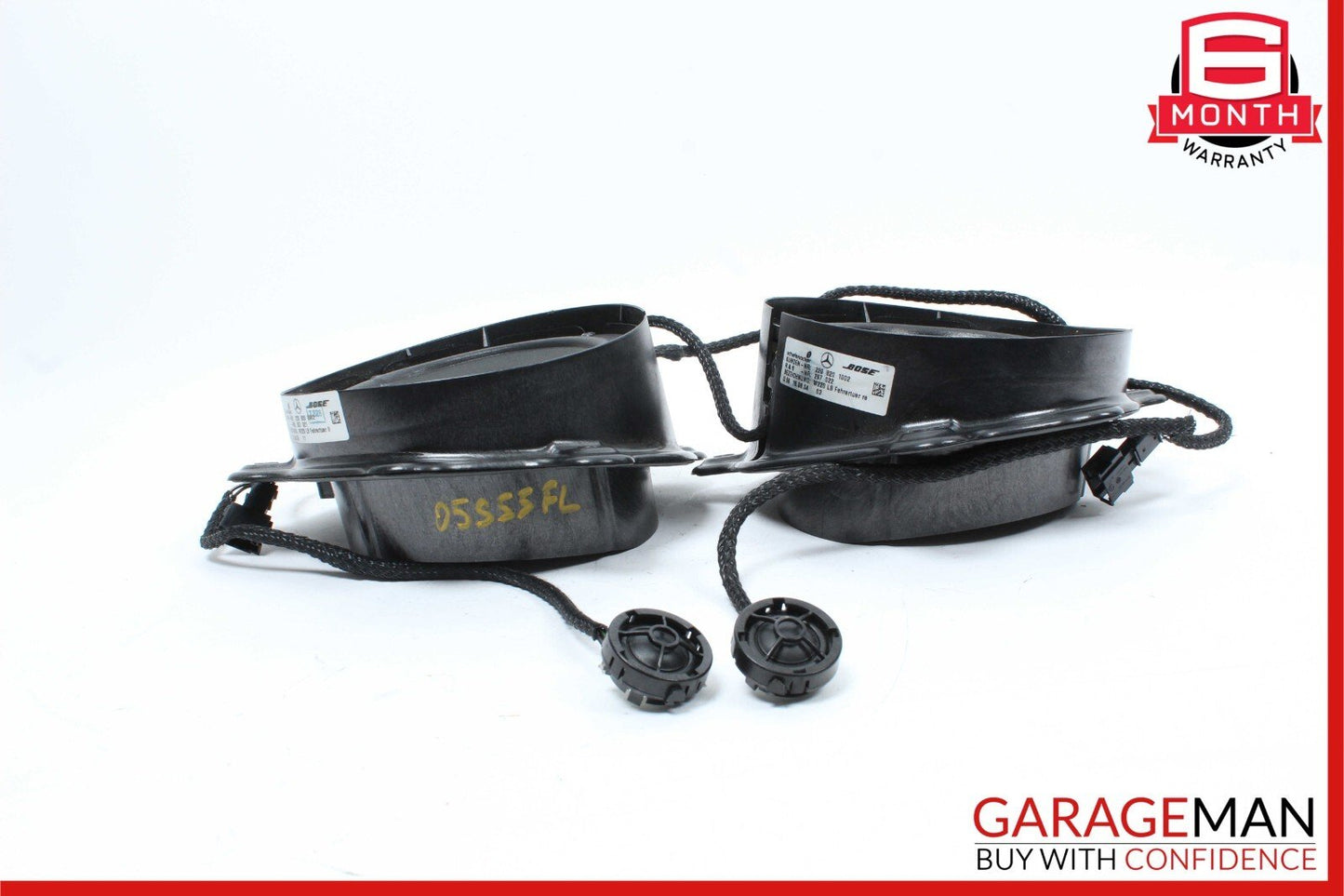 00-06 Mercedes W220 S55 AMG Front Door Audio Sound Speaker Set of 2 Pc OEM