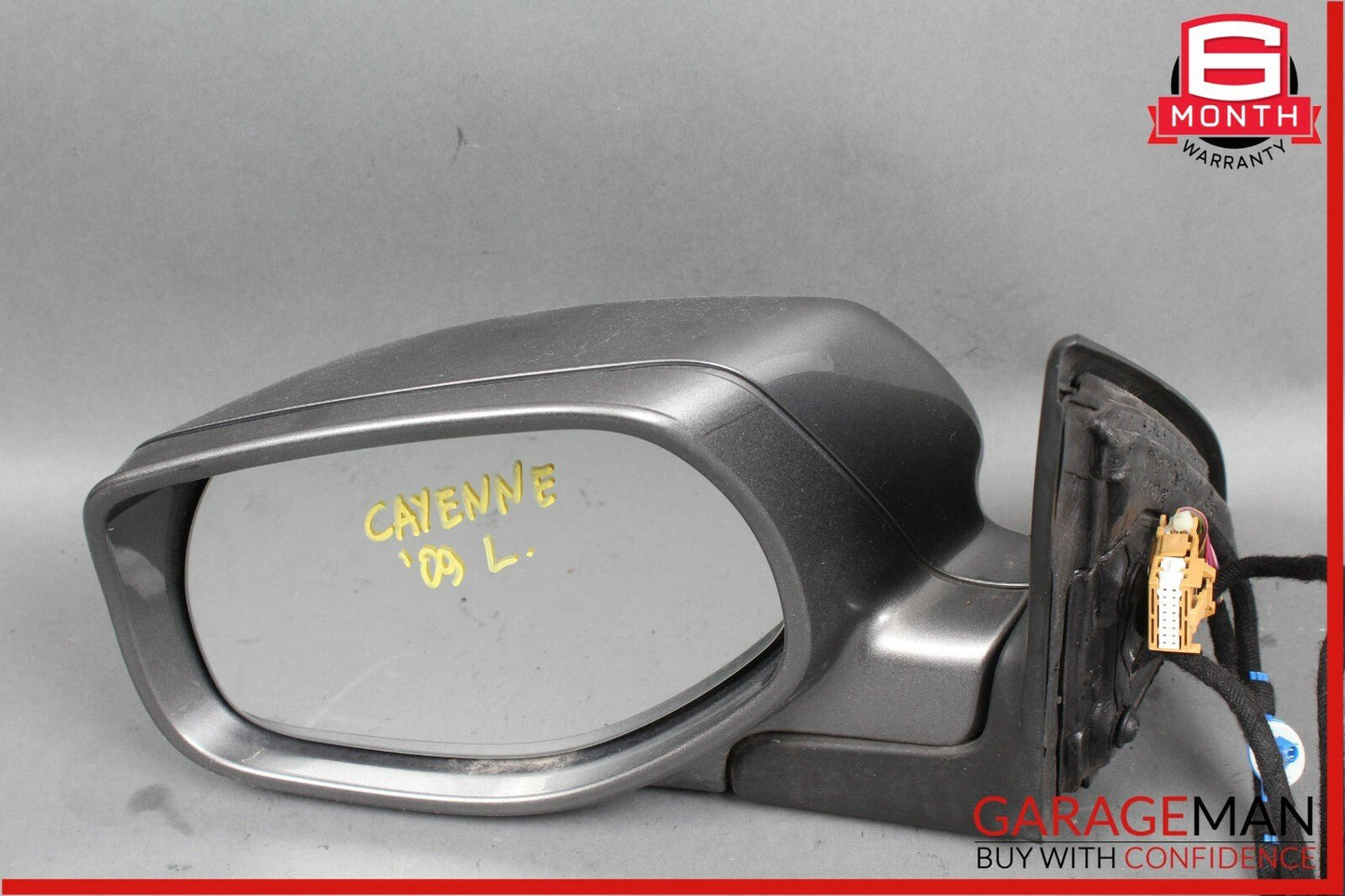 08-10 Porsche Cayenne 957 Front Left Side Mirror Door Rear View OEM