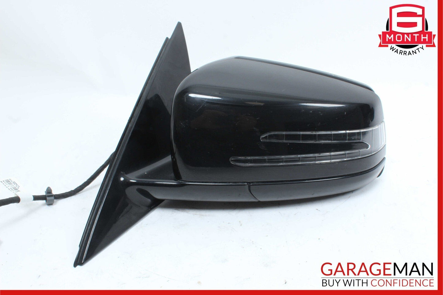 10-13 Mercedes W212 E350 Front Left Driver Side Door Rear View Mirror Black OEM