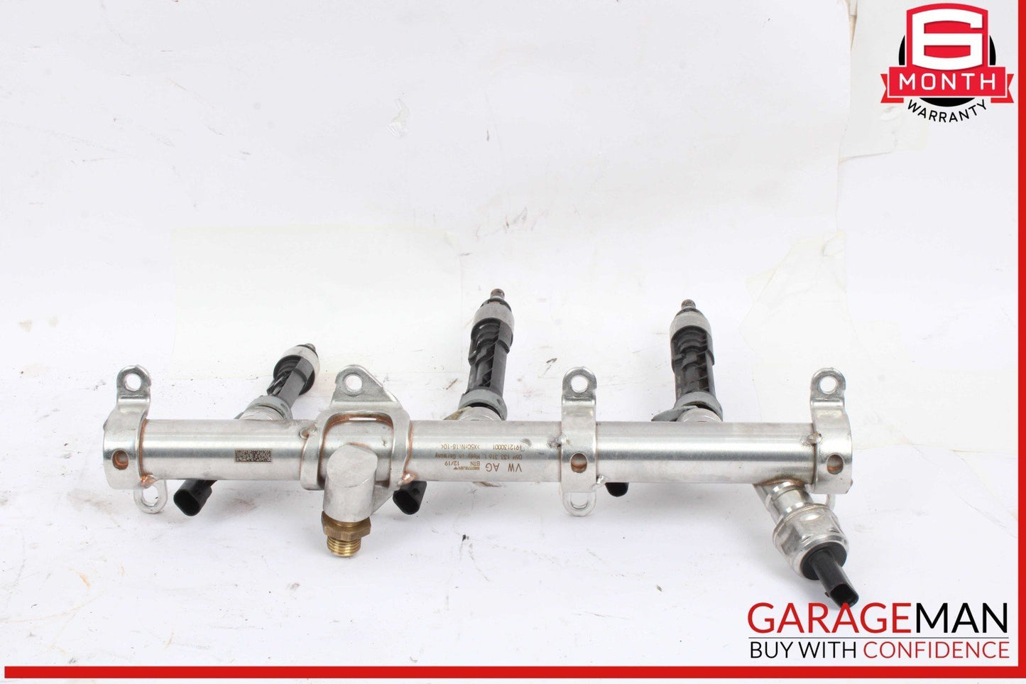 18-24 Audi S5 A5 A4 S4 SQ5 Right Passenger Side Fuel Rail w/ Injectors OEM