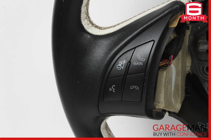 12-19 Fiat 500E Front Left Driver Side Steering Wheel Black P5RR80JXWAB OEM