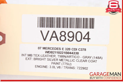 06-12 Mercedes W211 E320 CDI Diesel Noise Dumper Air Duct Pipe 6420980707 OEM