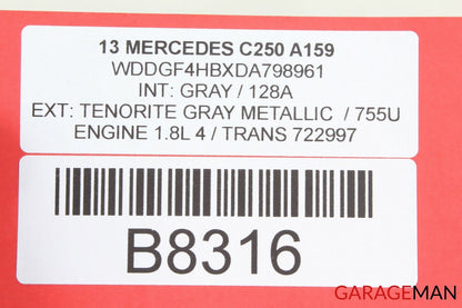 08-15 Mercedes W204 C250 Rear Left Driver Side Door Control Module Q1 OEM