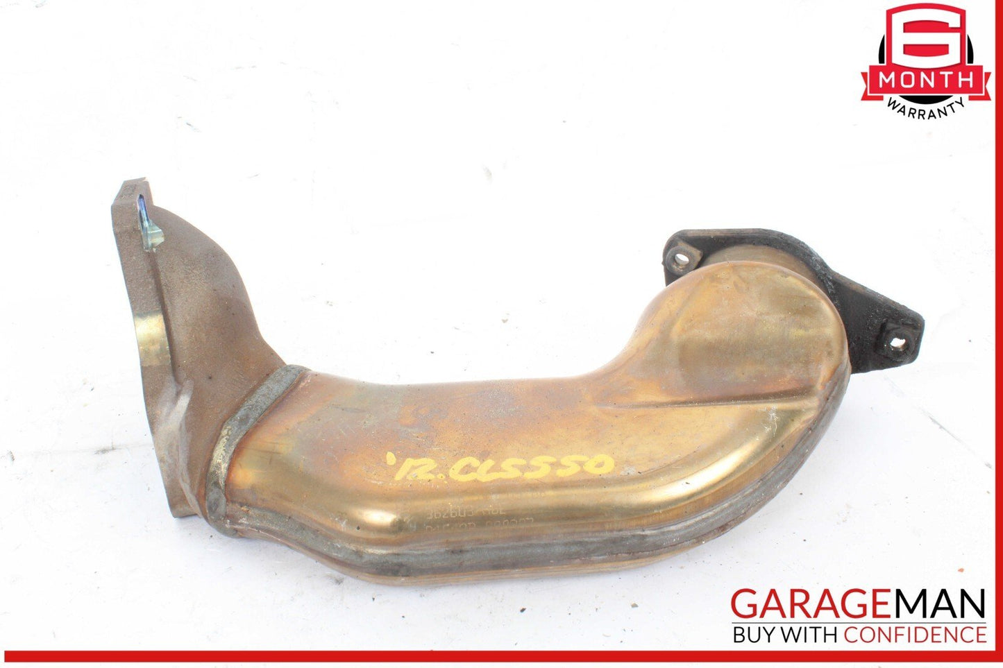 12-18 Mercedes W218 CLS550 4.6L Left Exhaust Pipe Adapter 2781400908 OEM