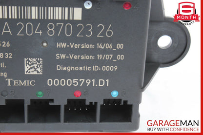 08-14 Mercedes W204 C300 C350 Rear Left Side Door Control Module 2048702326 OEM