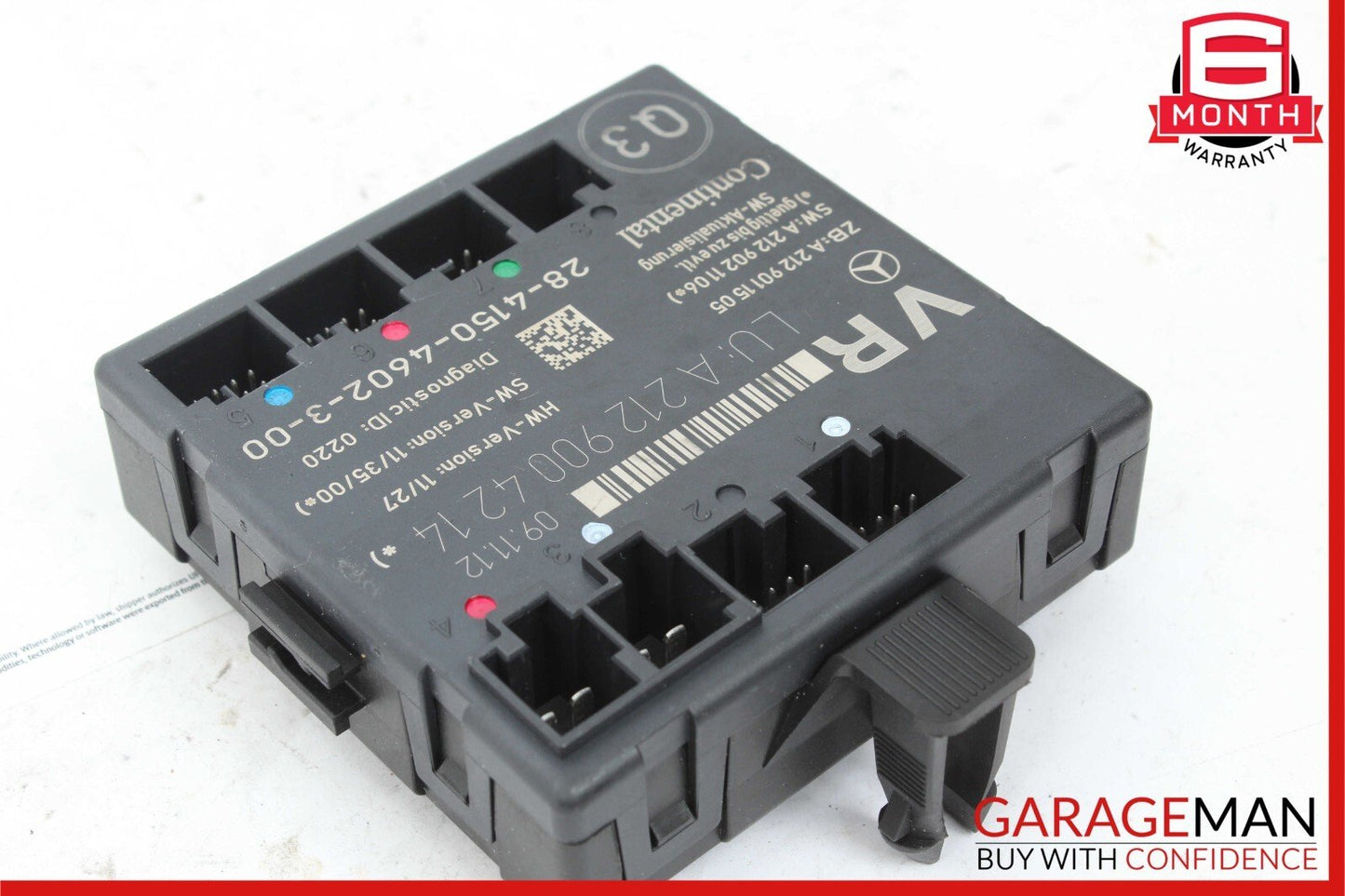 08-14 Mercedes-Benz C250 W204 Right Front Door Control Module 2129004214 OEM