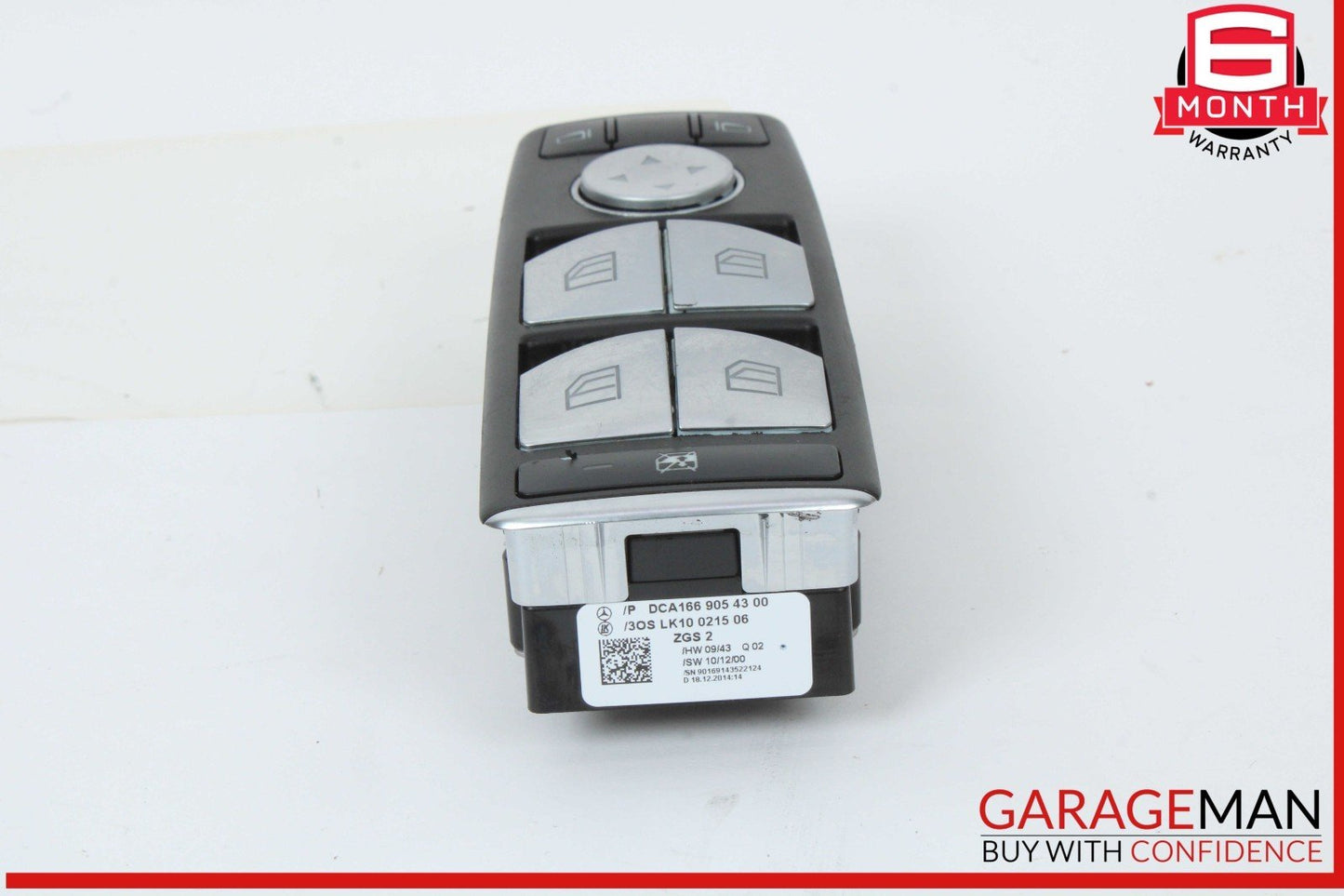12-20 Mercedes W117 CLA250 GL450 ML350 Front Left Door Window Switch OEM