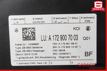 08-20 Mercedes W205 C300 CLS400 Front Right Side Seat Control Module Unit