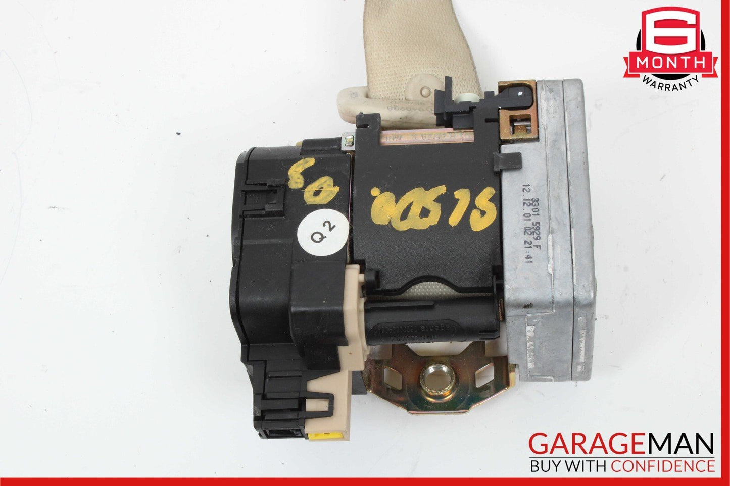 03-06 Mercedes R230 SL500 SL55 Right Side Seatbelt Seat Belt Retractor Gray OEM
