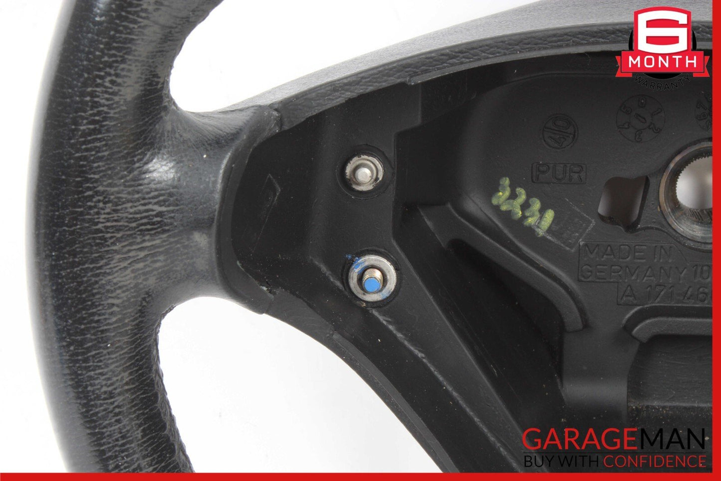 05-11 Mercedes R171 SLK280 C230 Sport 3 Spoke Steering Wheel Leather Black