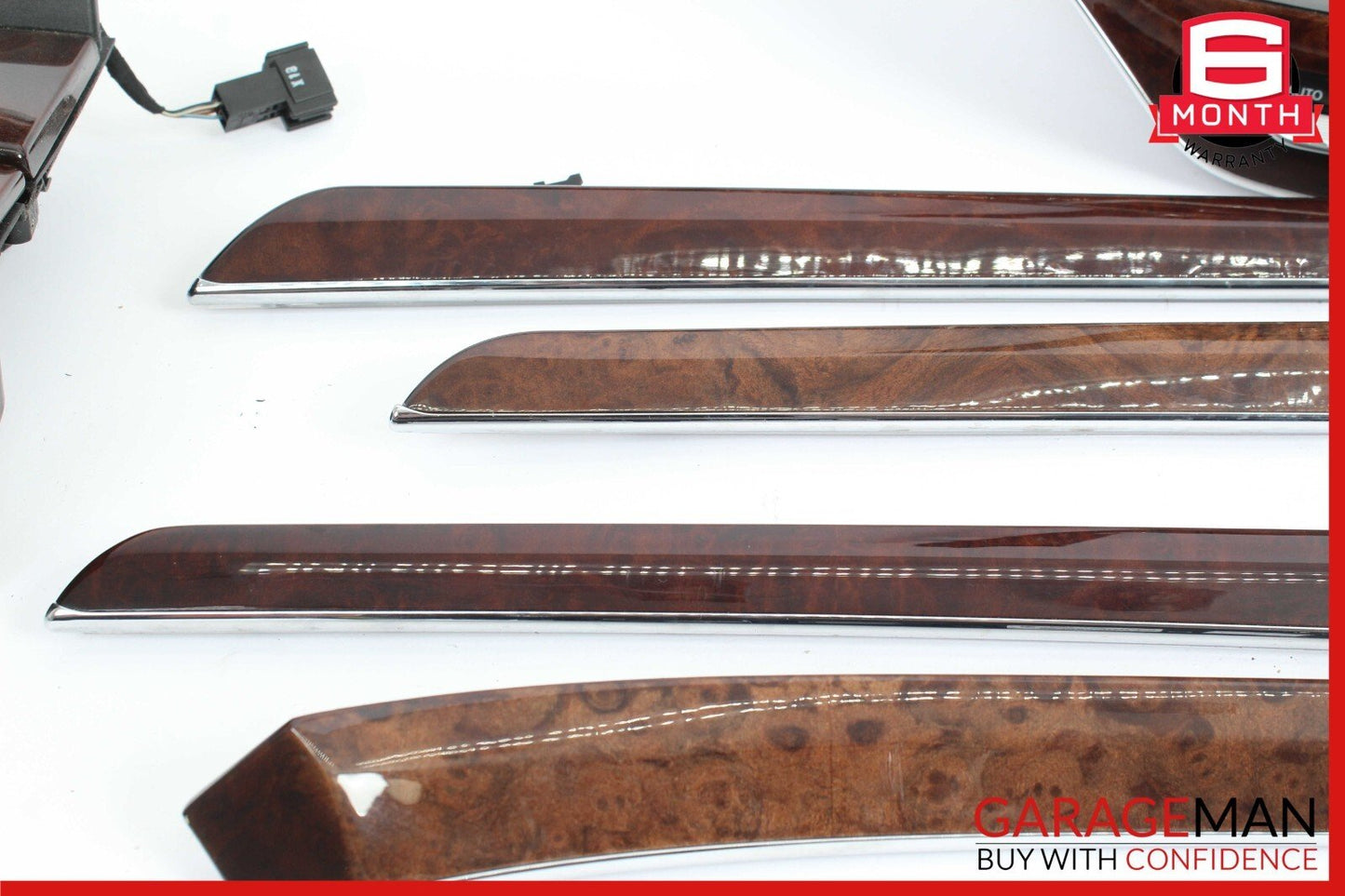 10-13 Mercedes W221 S65 AMG Center Dashboard Trim Panel Molding Set of 8 Pc OEM