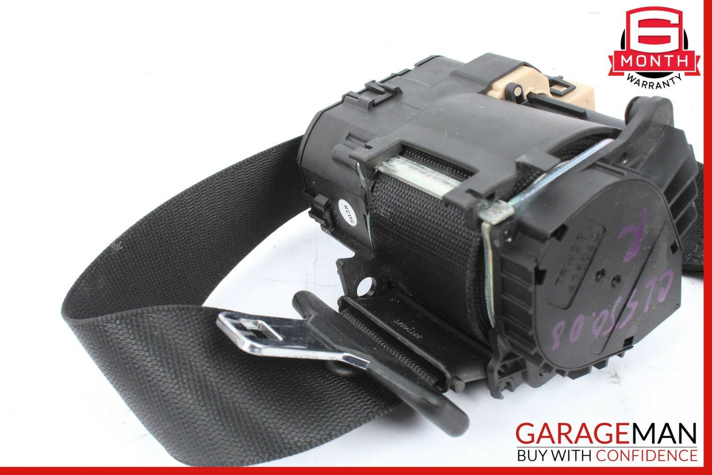 07-10 Mercedes W216 CL550 CL600 Seat Belt Retractor Front Right Side Black OEM