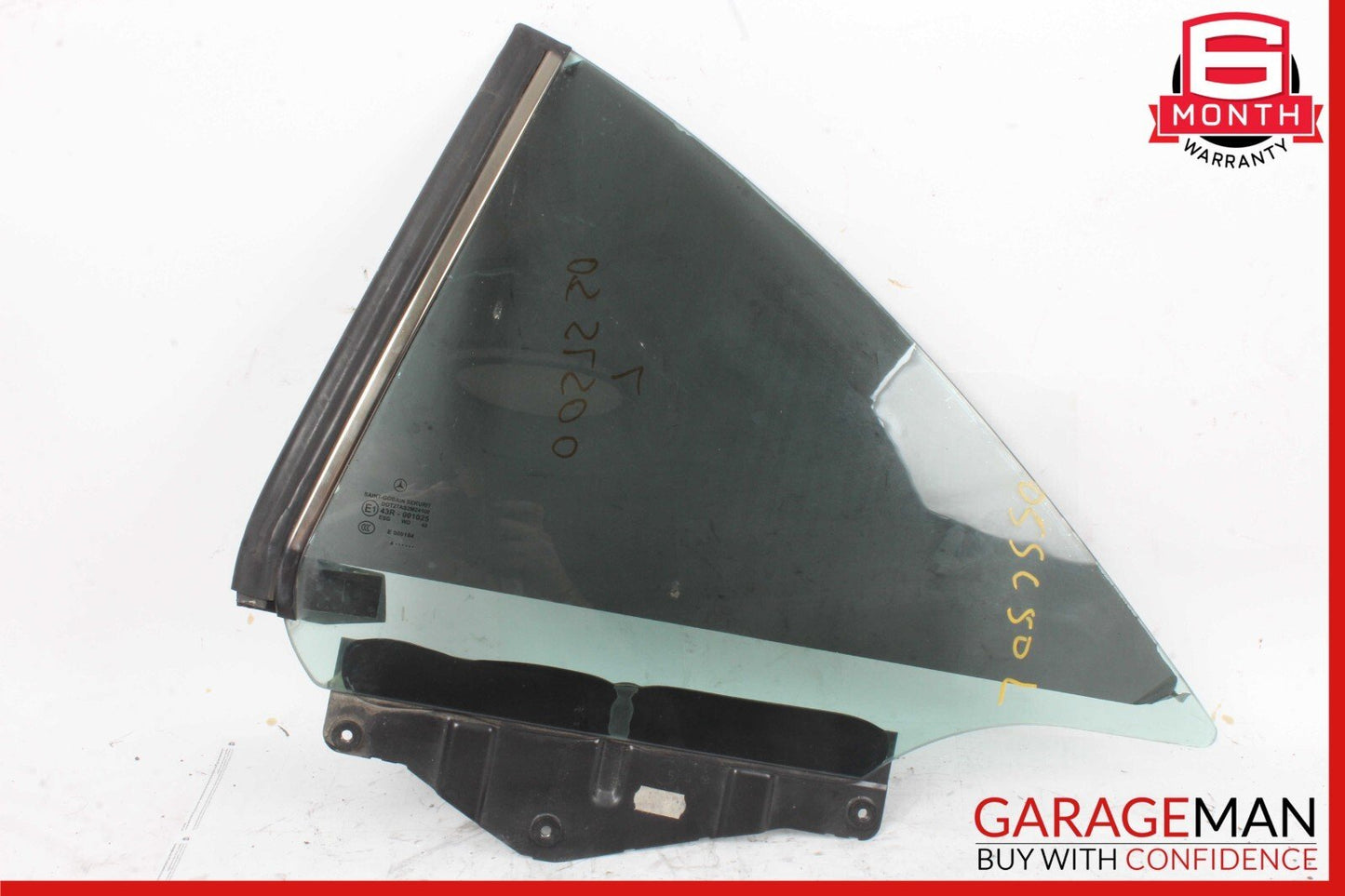 03-12 Mercedes R230 SL500 SL55 AMG Rear Left Side Quarter Window Glass Clear OEM