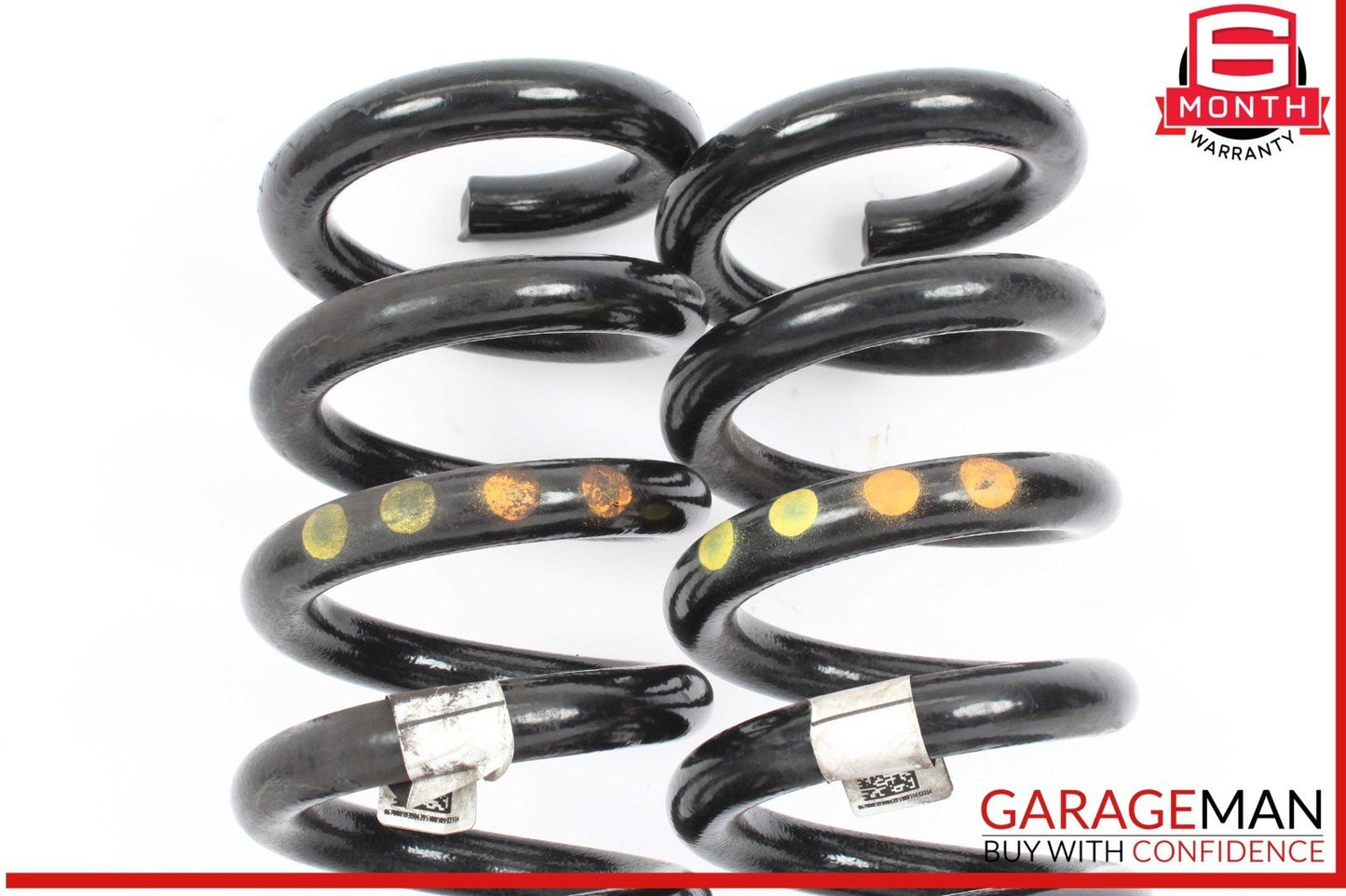 14-17 Maserati Ghibli Rear Right & Left Suspension Coil Spring Absorber Set OEM