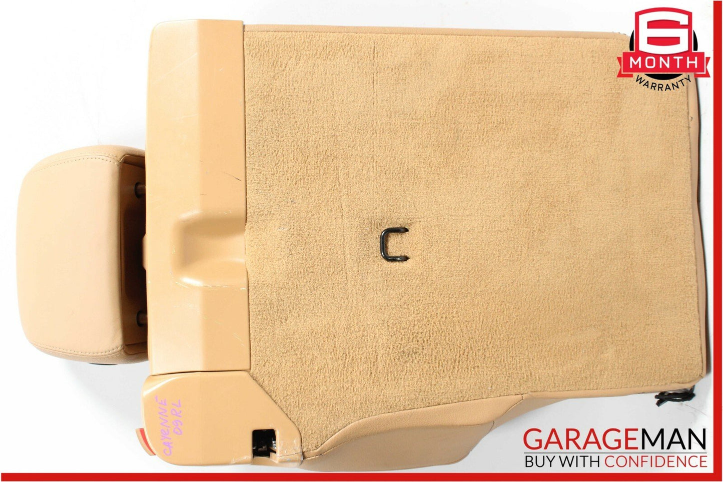 03-10 Porsche Cayenne 955 957 Rear Left Side Top Upper Seat Cushion Cover Suede