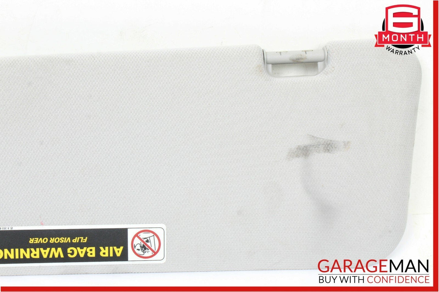06-11 Mercedes W219 CLS500 Front Right Side Sunvisor Sun Visor Shade Suede Gray