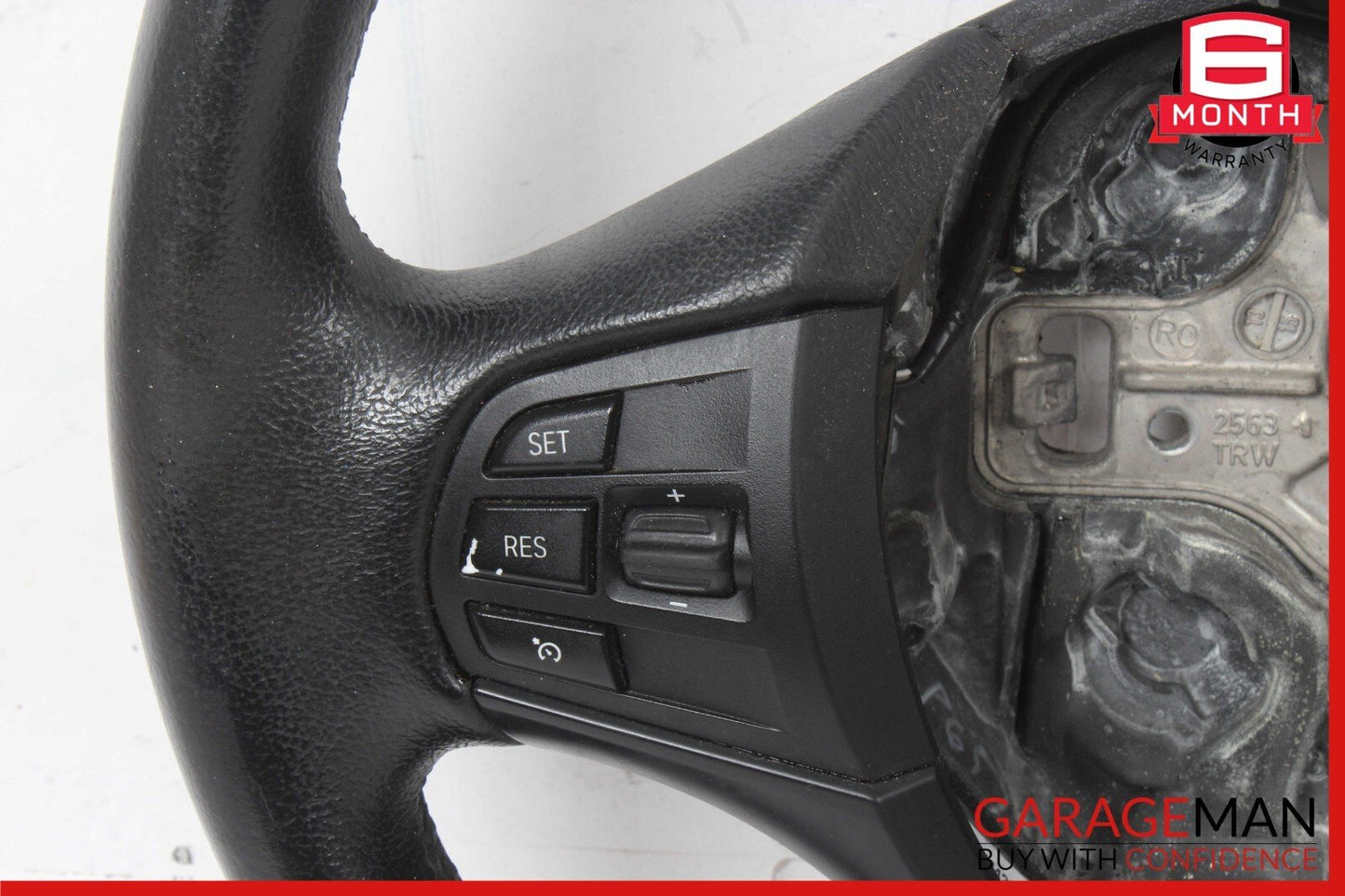 12-18 BMW 320i 328i Steering Wheel Leather Black OEM