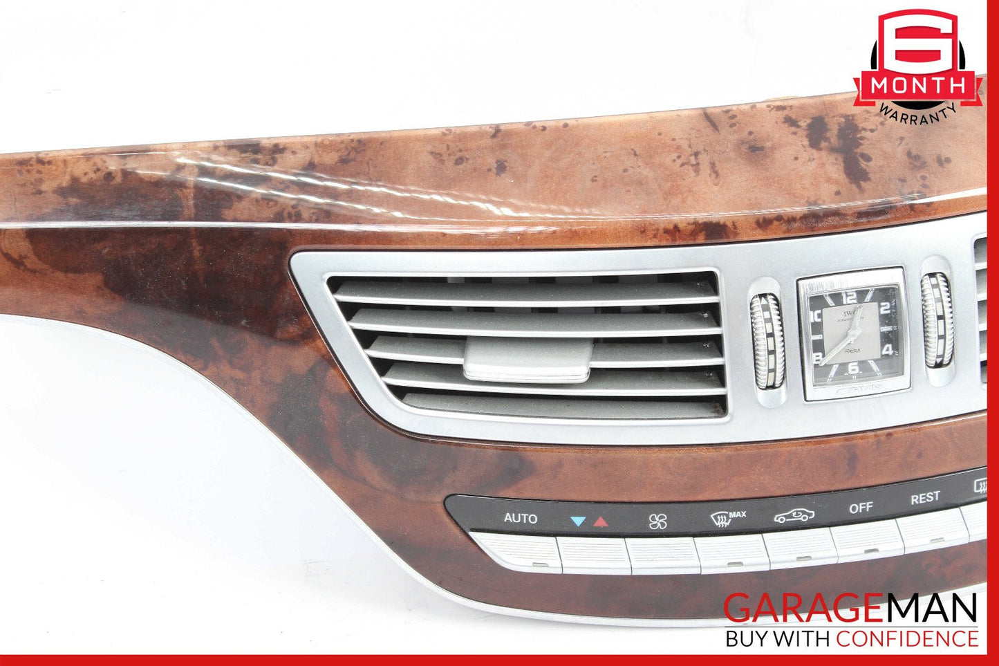 07-09 Mercedes W221 S63 Front Center Bezel Trim A/C Heater Switch Assembly