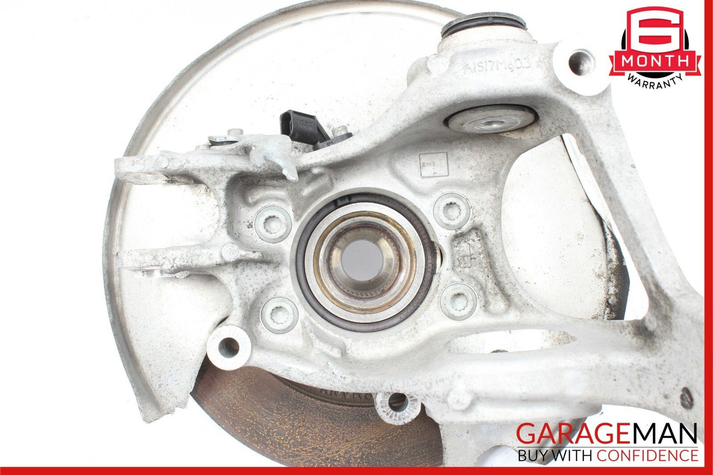 12-17 Audi A5 Quattro Rear Right Wheel Spindle Knuckle Hub Bearing Brake Rotor
