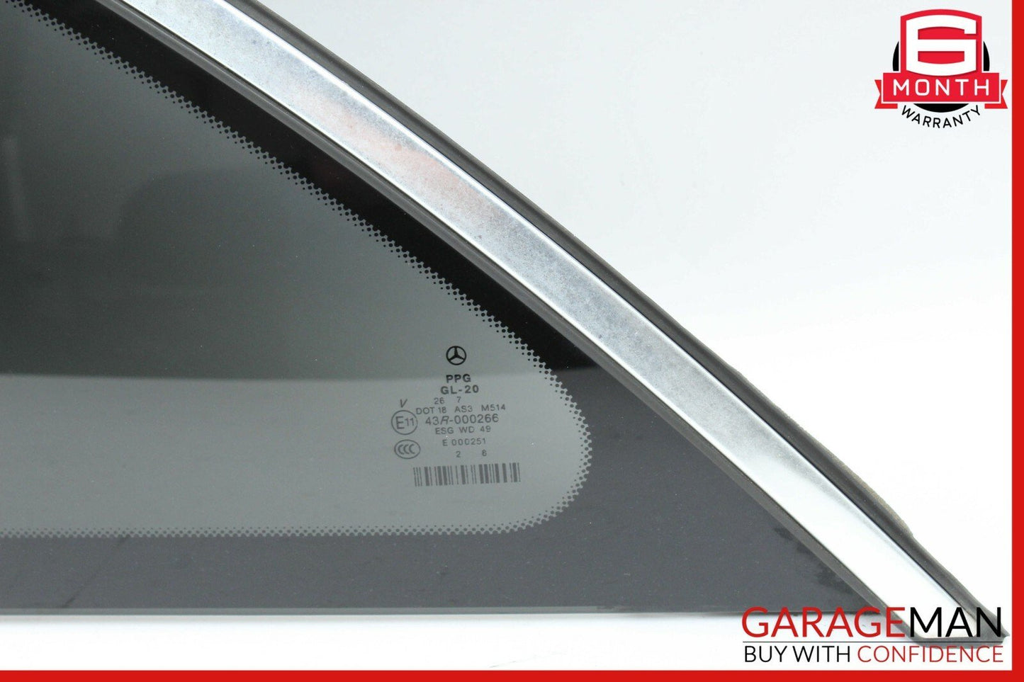 06-13 Mercedes W251 R350 R550 Rear Left Side Door Quarter Window Glass OEM