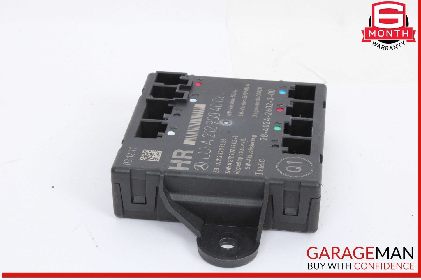 08-18 Mercedes W204 C250 Rear Right Side Door Control Module 2129004006 OEM