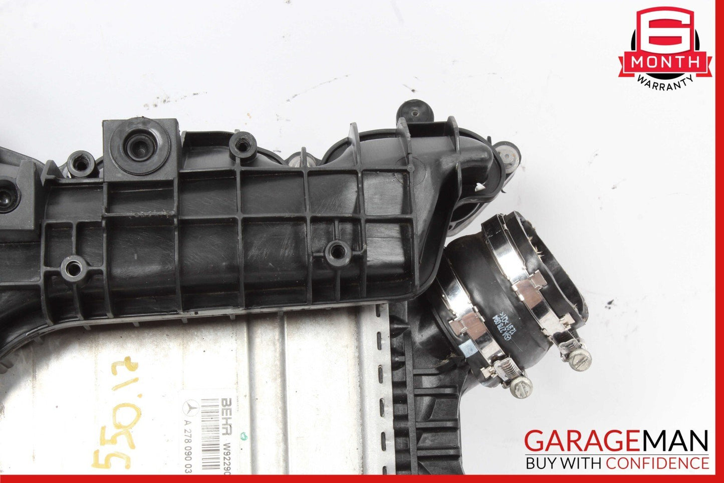 11-19 Mercedes W218 CLS550 Air Intake Manifold Distributor Intercooler Radiator