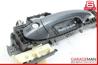 10-13 Mercedes W212 E350 Front Left Exterior Door Handle Assembly Tenorite Gray