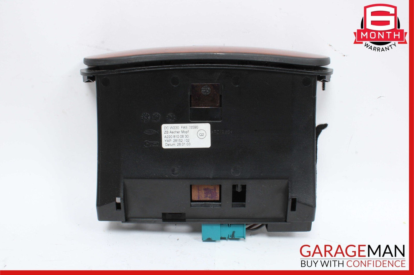 00-06 Mercedes W220 S430 S500 Center Console Ash Tray Ashtray Compartment Wood