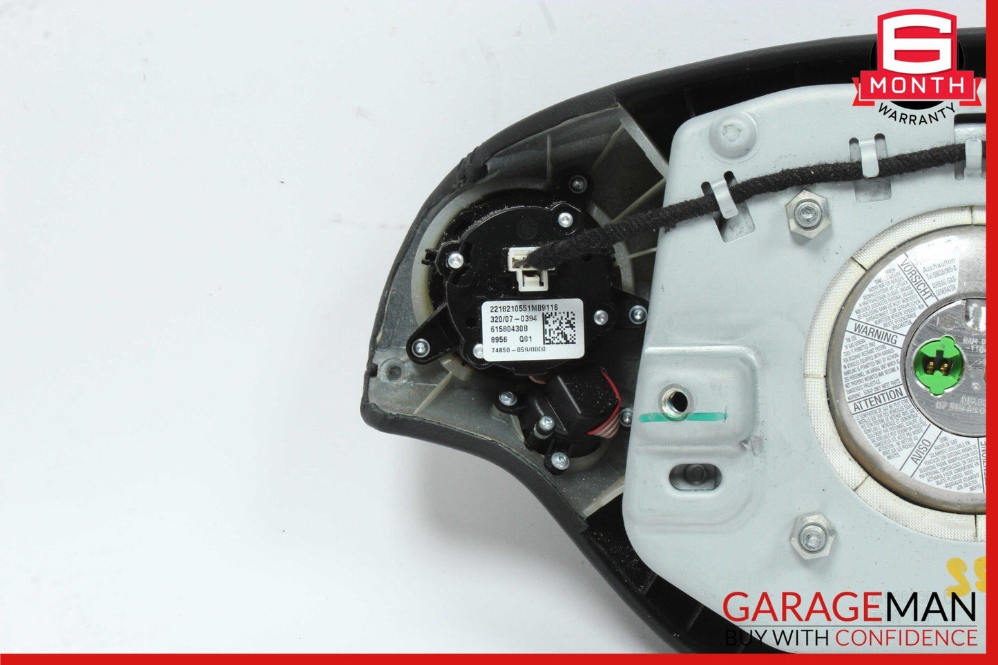 07-10 Mercedes W221 S550 CL500 CL550 Steering Wheel Airbag Air Bag Black OEM