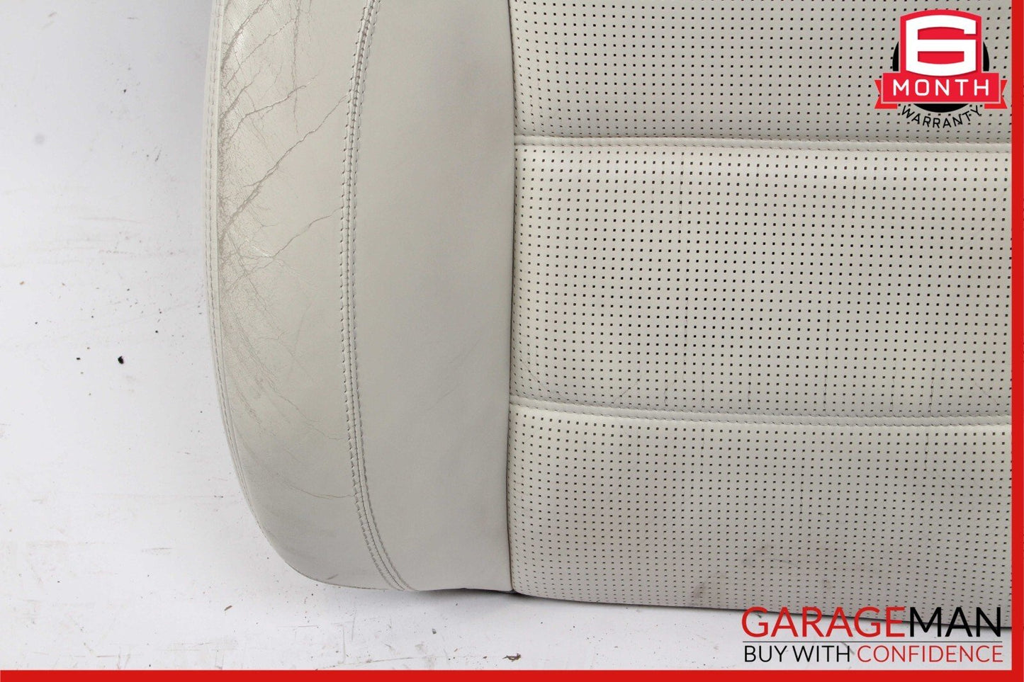 08-13 Mercedes W221 S63 AMG Front Right / Left Side Top Upper Seat Cushion White