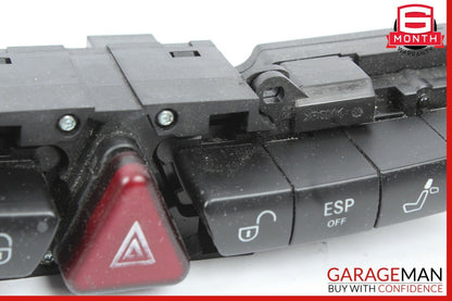 03-06 Mercedes S430 S500 Center Dash ESP Hazard Light Door Lock Switch Control