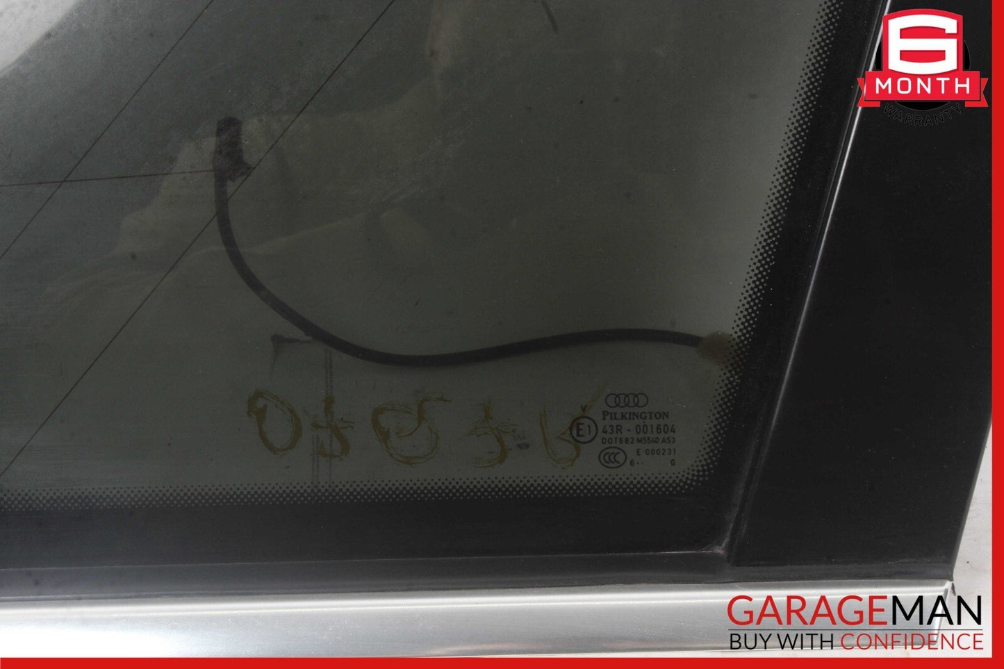 07-15 Audi Q7 Right Passenger Side Quarter Window Glass OEM