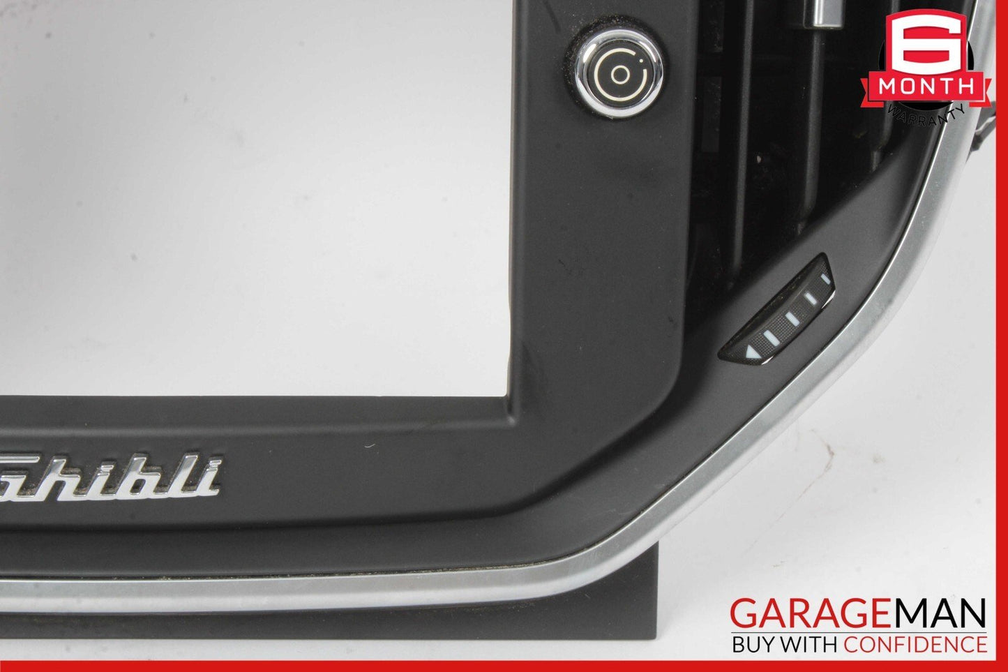 14-17 Maserati Ghibli Center Dash Display Bezel Frame Air Vent Grille Trim Cover