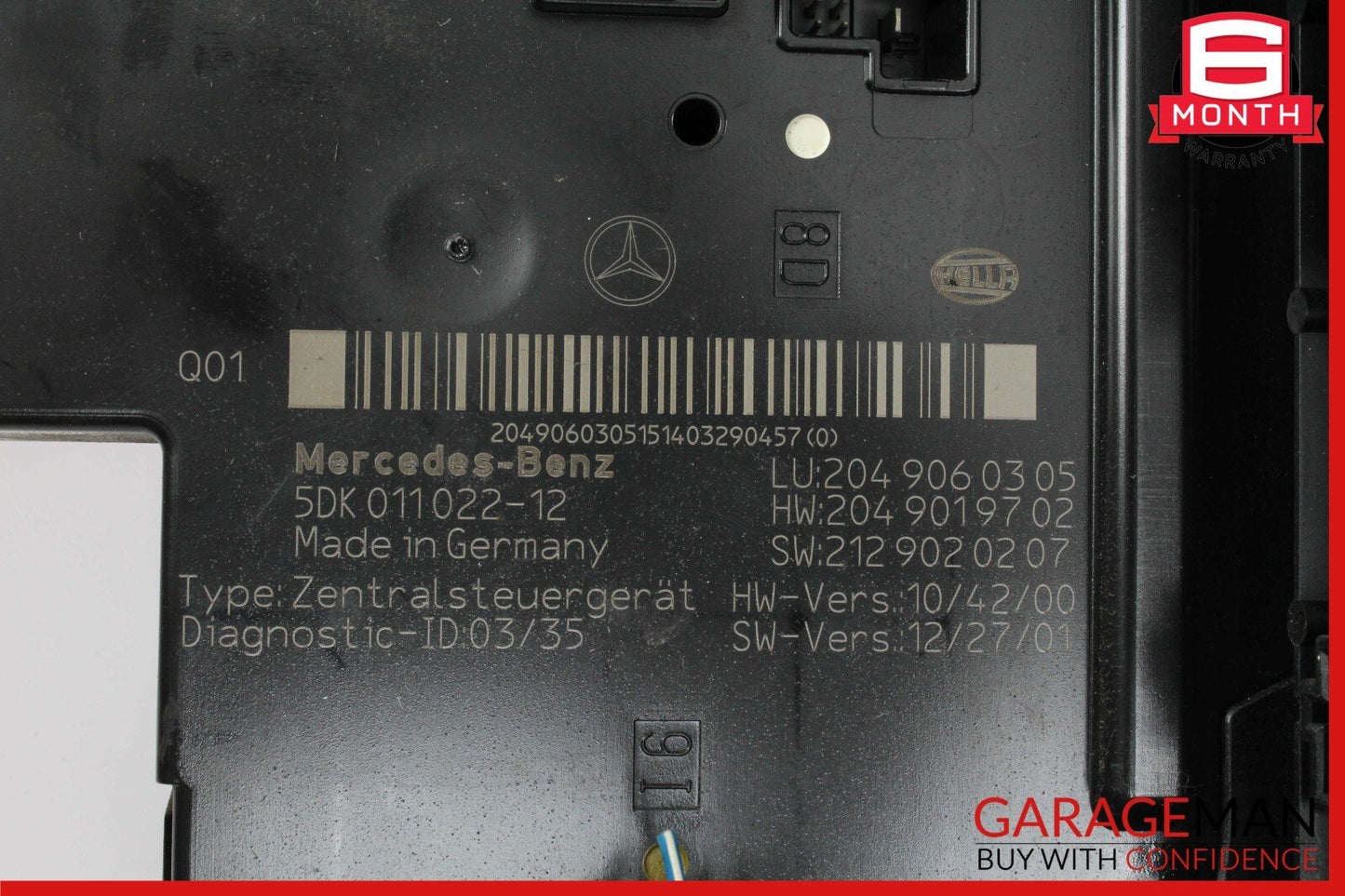12-15 Mercedes W204 C350 C300 C250 Rear SAM Module Relay Fuse Box Assembly OEM