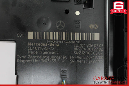 12-15 Mercedes W204 C350 C300 C250 Rear SAM Module Relay Fuse Box Assembly OEM
