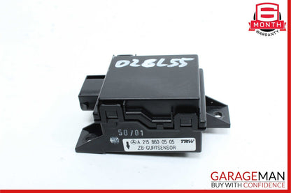 00-13 Mercedes W215 CL55 AMG Seat Belt Seatbelt Tension Sensor 2158600505 OEM