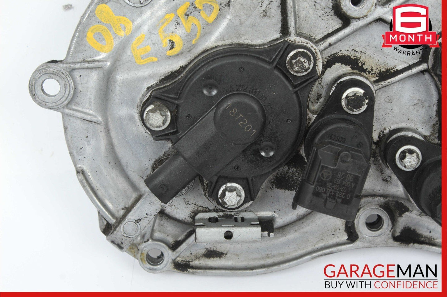 06-13 Mercedes W211 EE50 S550 Front Right Engine Timing Chain Cover Plate OEM