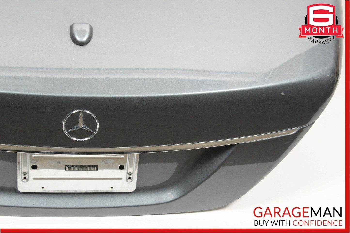 07-13 Mercedes W221 S550 S63 AMG Rear Trunk Lid Deck Shell Panel Cover Flintgray