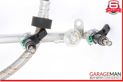 05-12 Mercedes W221 S400 Hybrid SLK300 Fuel Injector Rail w/ Fuel Injectors OEM