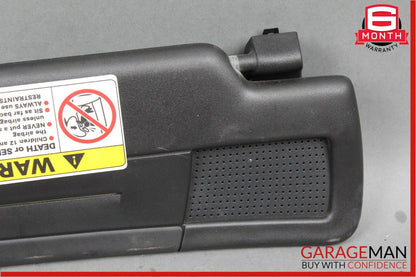 05-11 Mercedes R171 SLK350 Front Right Passenger Sun Visor Sunvisor Shade Black
