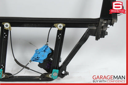 03-06 Porsche Cayenne 955 Rear Left Door Frame w/ Window Regulator OEM