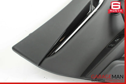 14-17 Maserati Ghibli Rear Left Side Interior Door Panel Cover Assembly Black