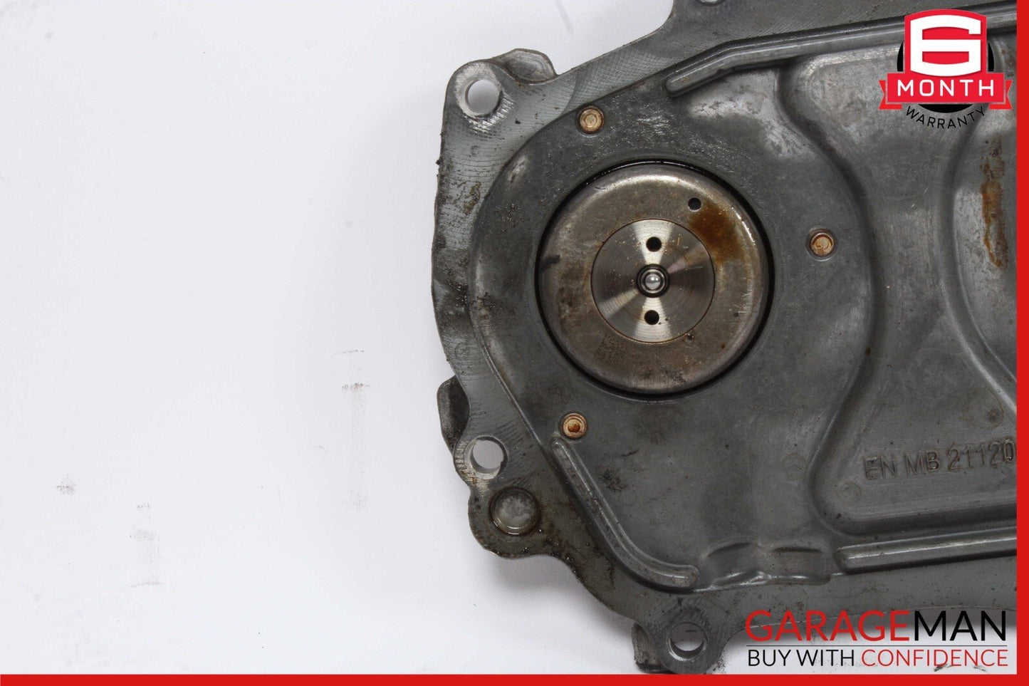12-18 Mercedes W212 E350 E550 Front Left / Right Engine Timing Chain Cover Plate