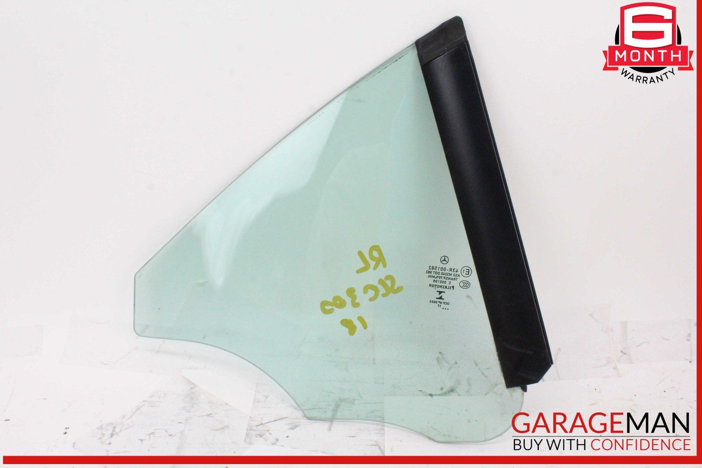 12-20 Mercedes R172 SLC300 SLK350 Rear Left Driver Side Quarter Window Glass OEM