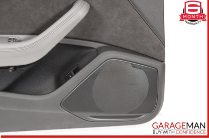 18-24 Audi S5 A5 Front Left Side Interior Door Panel Leather / Suede OEM