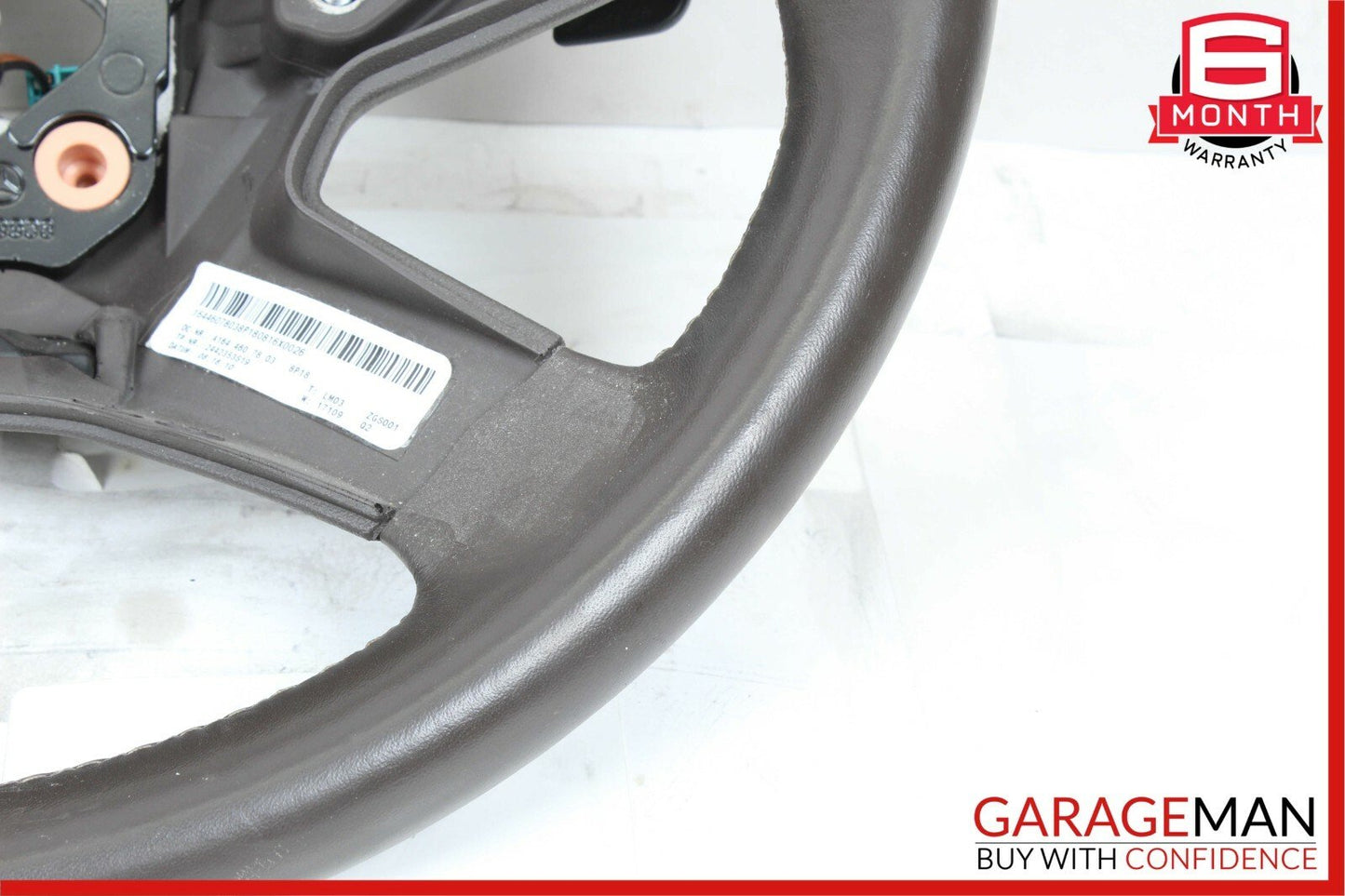 09-13 Mercedes X164 GL450 R350 Driver Steering Wheel w/ Paddle Shifters Beige